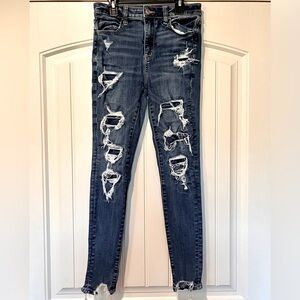 American Eagle Super Hi-Rise jeggings sz 4 short